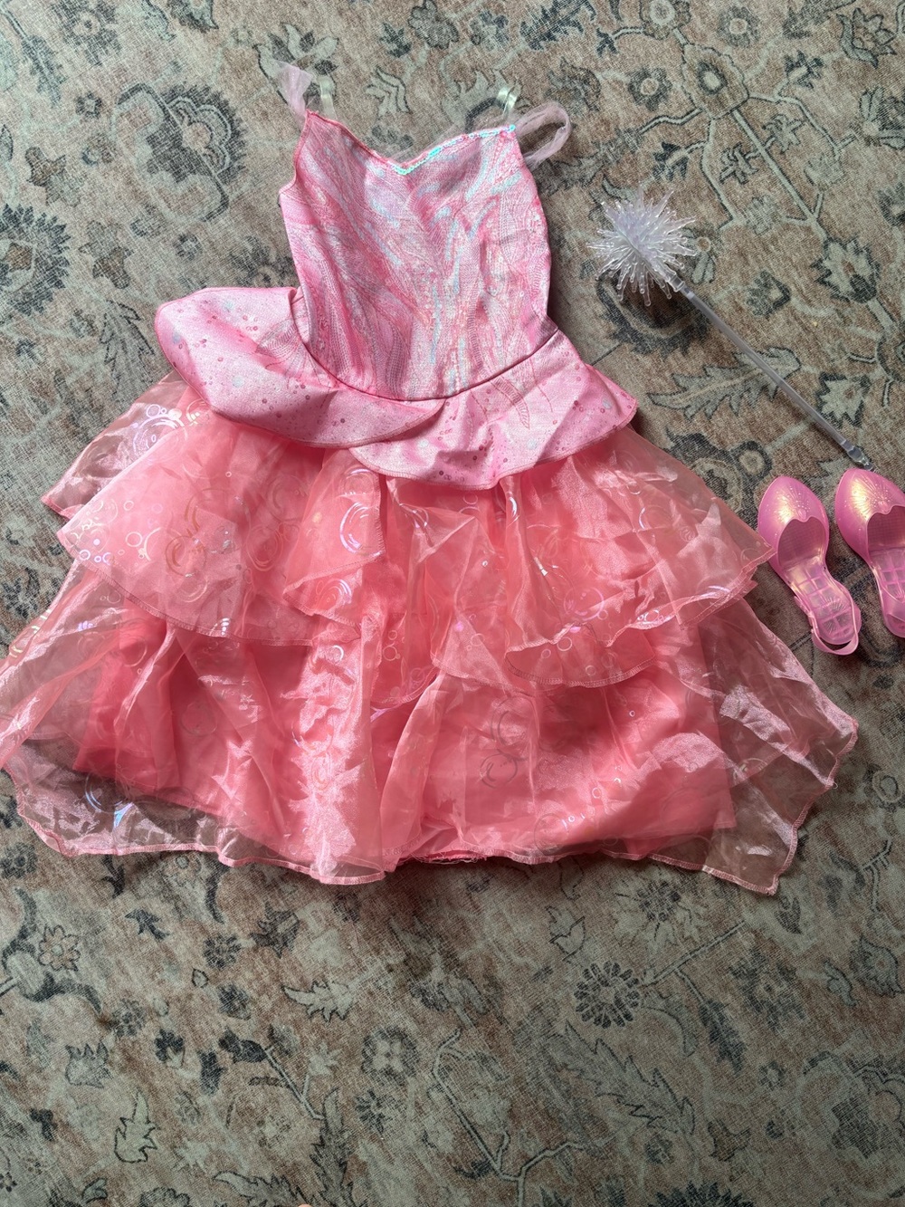 Wicked Pink Glinda Costume Dress with Sparkles